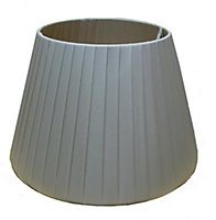 12" Satin Finish Pleated Light Shade Ceiling Table Lampshade Ivory