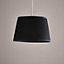 12" Shantung Pleat Light Shade Ceiling Table Lampshade Black