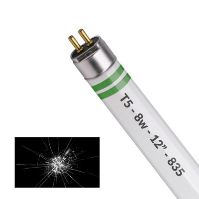 12" T5 8w Cool White Shatterproof Foodsafe Fluorescent Tube