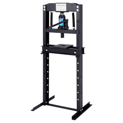 12 Ton Black H Frame Floor Standing Heavy Duty Steel Workshop Garage Hydraulic Press 132 cm - 3