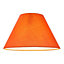 12" Vibrant Oange Cotton Coolie Lampshade Suitable for Table Lamp or Pendant
