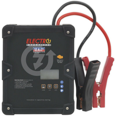 12 Volt Batteryless Jump Starter - 1600A Output - Compact Car Jump Start Tool
