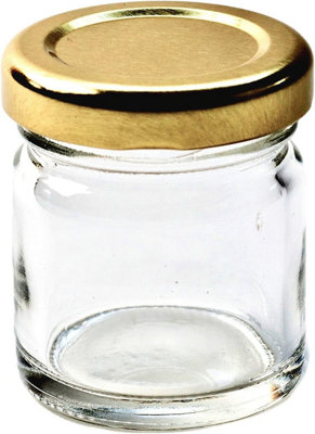12 x 1.5oz Breakfast Mini Jar with 43mm screw Top Lid