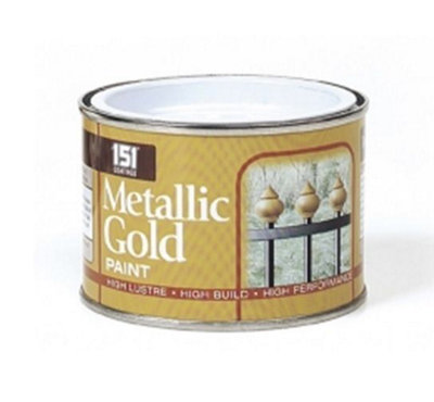 4X Metallic Silver Paint Tin 180ml