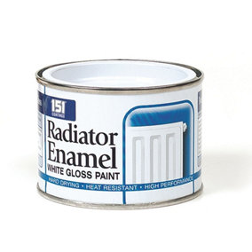 12 x 151 Radiator Enamel White Gloss Paint - 180ml