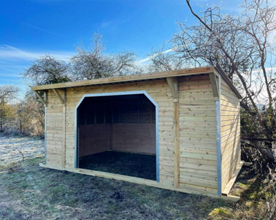 12' x 18' Horse Mobile Field Shelter PENT