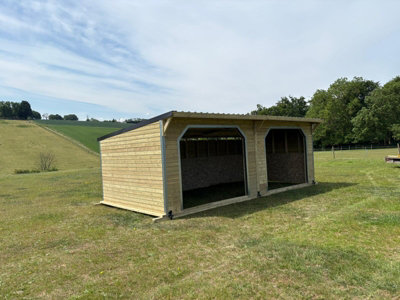 12' x 24' Horse Mobile Field Shelter - 3