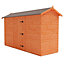 12 x 4 (3.53m x 1.15m) Windowless Wooden T&G Garden APEX Shed - Single Door (12mm T&G Floor and Roof) (12ft x 4ft) (12x4)