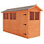 12 x 4 (3.53m x 1.15m) Wooden Tongue and Groove Garden APEX Shed - Single Door (12mm T&G Floor and Roof) (12ft x 4ft) (12x4)