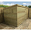 12 x 4 WINDOWLESS Garden Shed Pressure Treated T&G PENT Wooden Garden Shed + Double Doors (12' x 4' / 12ft x 4ft) (12x4)