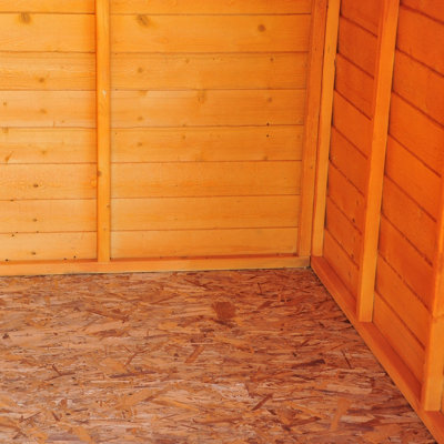 12 x 6 Feet Overlap Dip Treated Apex Shed Double Door No windows - 4