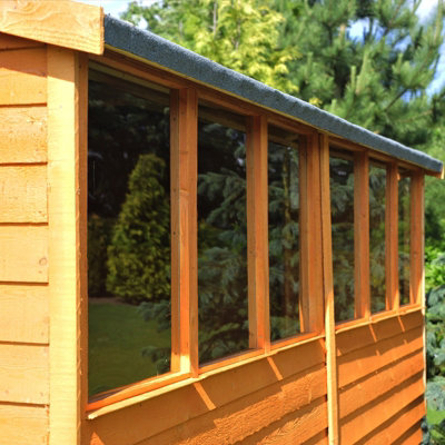 12 x 6 Feet Overlap Double Door Garden Shed - Dip Treated - 4