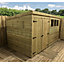 12 x 7 Garden Shed Pressure Treated T&G PENT Wooden Garden Shed - 3 Windows + Double Doors (12' x 7' / 12ft x 7ft) (12x7)