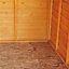 12 x 8 (3.59m x 2.39m) - Windowless Dip Treated Overlap - Apex Garden Shed - Double Doors
