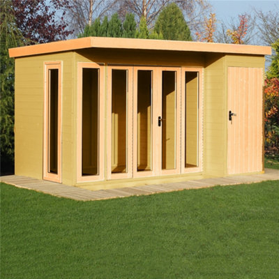 12 x 8 Pent Wooden Summerhouse - 3