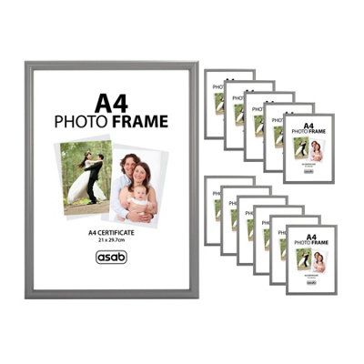 12 x ASAB A4 Photo Frame - GREY