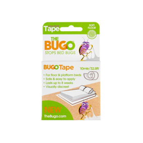 12 x Bugo Tape Soft Floor Bed Bug Detector 10m Roll