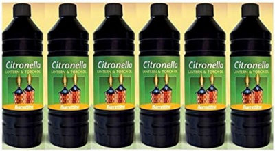 12 x Citronella Natural Extracts Insect Repellent Lantern Torch Oil 1L