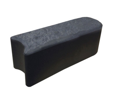 12 x Grey Garden Edging Stone Primeur Stomp Edge Border Rubber Edge Landscaping 30cm
