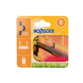 12 x Hozelock 2771 Supply Hose Wall Clip 13mm Micro Irrigation Garden Watering