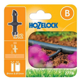 12 x Hozelock 2778 Straight Junction In Line Connector 4mm Micro Irrigation