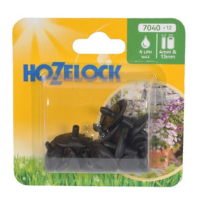 12 x Hozelock 7040 Pinch Drip Pressure Compensating Micro Irrigation Watering