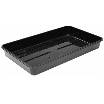 12 x Plastic Heavy Duty Seed Trays With Strong Rim For Extra Rigidity ...