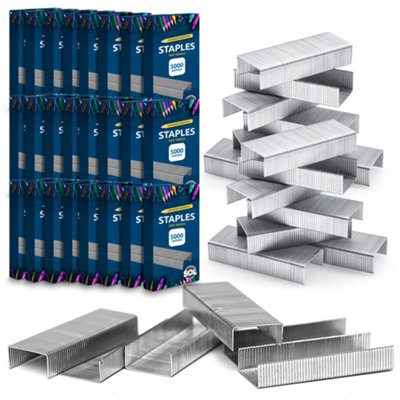 120,000pk Staples 26/6 Standard Fit- 26/6mm Staples for Desktop Staplers 26/6 Staples 26/6mm Office and School Stationary Supplies