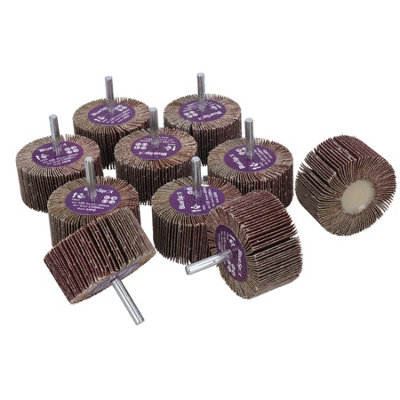 120 Grit 60mm Flap Wheel Disc Abrasive Sanding Pads For Drills 6mm