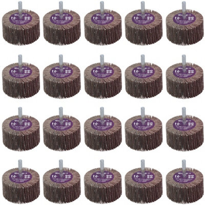 120 Grit 60mm Flap Wheel Disc Abrasive Sanding Pads For Drills 6mm