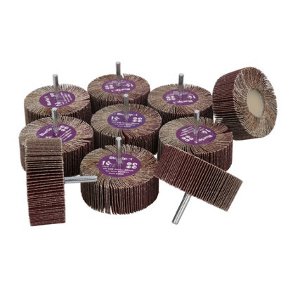 120 Grit 80mm Flap Wheel Disc Abrasive Sanding Pads For Drills 6mm Shank 50pc