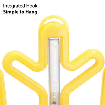 120 LED Snowflake Light - 40cm Colourful Rope Light Silhouette - Pre-lit Flashing Snowflake Light - Made From Acrylic - 4