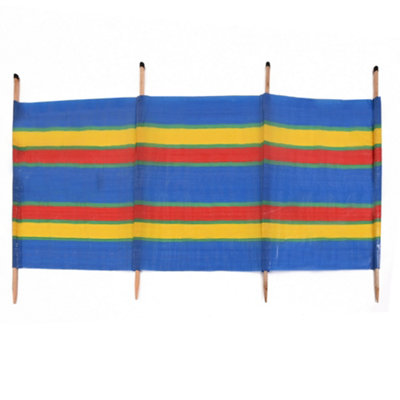 120 x 210 cm 5 Pole Striped Windbreak