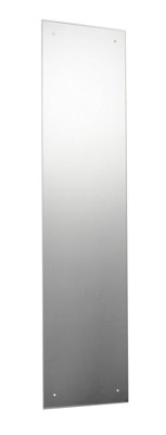 120 x 30cm Rectangle Frameless Bathroom Mirror with Pre-drilled Holes and Wall Hanging Fittings