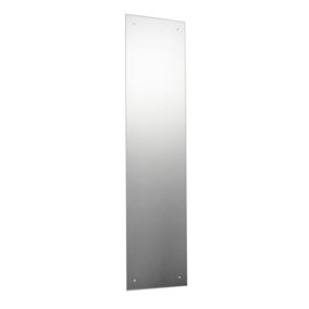 120 x 30cm Rectangle Frameless Bathroom Mirror with Pre-drilled Holes and Wall Hanging Fittings