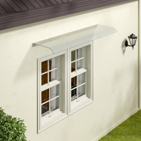 120 x 40 cm Awning for Door Window Exterior Front Door Overhang Awning Window Door Cover for Rain Sunlight Protection