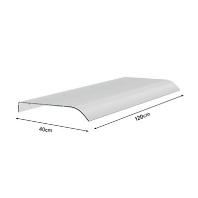 120 x 40 cm Awning for Door Window Exterior Front Door Overhang Awning Window Door Cover for Rain Sunlight Protection - 7