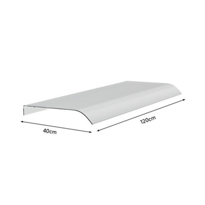 120 x 40 cm Window Awning Door Canopy Modern PET Material Front Door Canopy Window Door Cover for Rain Snow Protection - 7