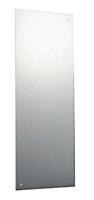 120 x 45cm Rectangle Frameless Bathroom Mirror with Pre-drilled Holes and Wall Hanging Fittings