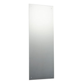 120 x 45cm Rectangle Frameless Bathroom Mirror with Pre-drilled Holes and Wall Hanging Fittings