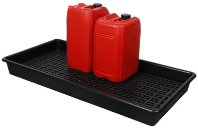 120 x 60 x 15cm Bunded Drum tray. Spill Tray with Removable Base Grids