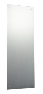 120 x 60cm Rectangle Frameless Bathroom Mirror with Pre-drilled Holes and Wall Hanging Fittings