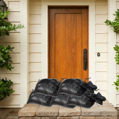 120 x Yuzet Black Woven Polypropylene Sandbags Sacks Sand Bags UV Proof - 3