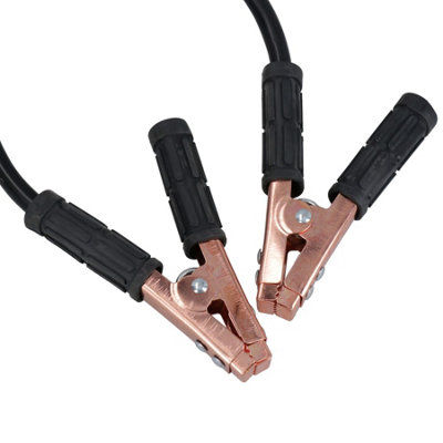 Jumper Wires HEAVY DUTY 10 GAUGE 12 FT BATTERY BOOSTER CABLE EMERGENCY POWER JUMPER 200 AMP E Car Jumper Cables - Foto 7