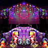 1200 Multicolour ICICLE LED Lights Clear Cable with 8 Effects Multifunction Auto Memory Indoor/Outdoor Christmas