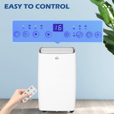 12000 BTU Mobile Air Conditioner Unit for 35m², with 24H Timer On/off