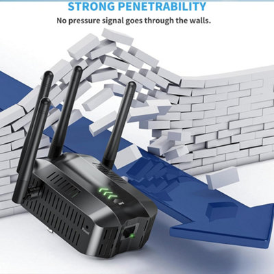1200Mbps WiFi Signal Extender Range Repeater Booster Internet Amplifier UK Plug