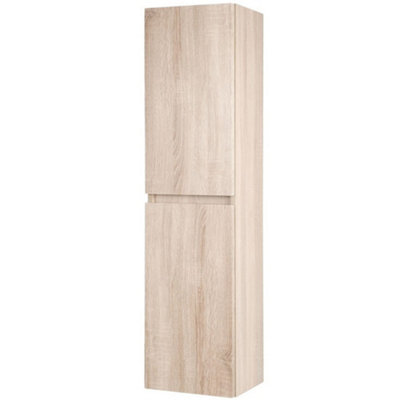 1200mm Bathroom Wall Mounted Side Unit - Sonoma Oak - (Central)