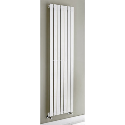 1200mm (H) x 410mm (W) -White Vertical Radiator (Berlin) - Single Panel - (1.2m x 0.41m) - Depth 52mm