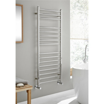 1200mm (H) x 500mm (W) - Curved Vertical - Bathroom Towel Radiator (Richmond) - (1.2m x 0.5m)